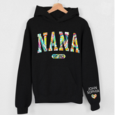 Lofaris Grandma Gigi And Kids Color Heart Custom Name Hoodie